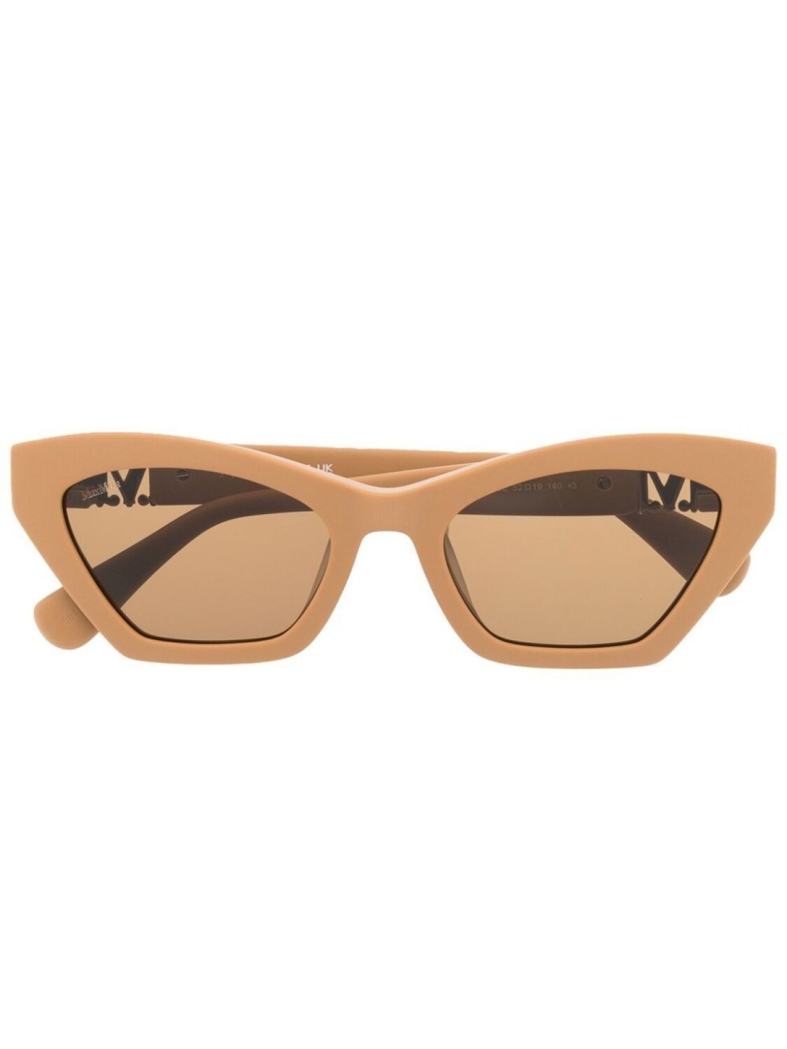 

Max Mara Eyewear солнцезащитные очки в геометричной оправе, коричневый