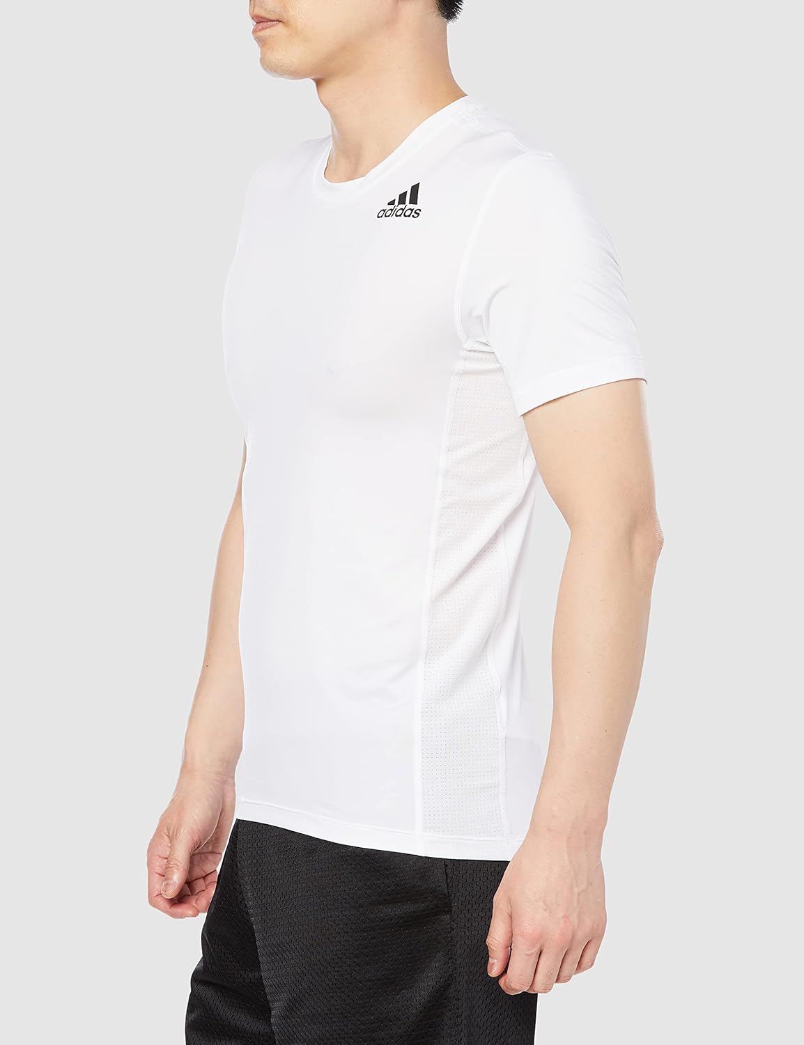 Мужская футболка adidas Techfit с коротким рукавом (47891), белый — фото 3