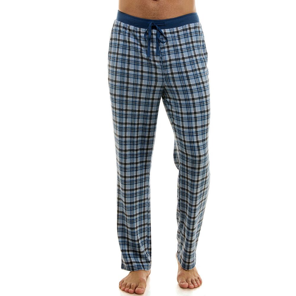 

Мужские пижамные брюки Sonoma Goods For Life с начесом из вафельной ткани, цвет Poppy Plaid