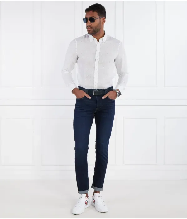 Льняная рубашка FIL COUPE SF slim fit Tommy Hilfiger, белый — фото 2