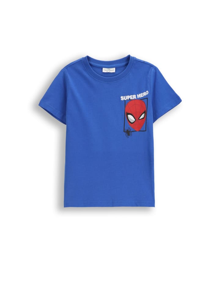 

Coccodrillo Хлопковая футболка с коротким рукавом синего цвета, Синий, Coccodrillo Хлопковая футболка с коротким рукавом синего цвета