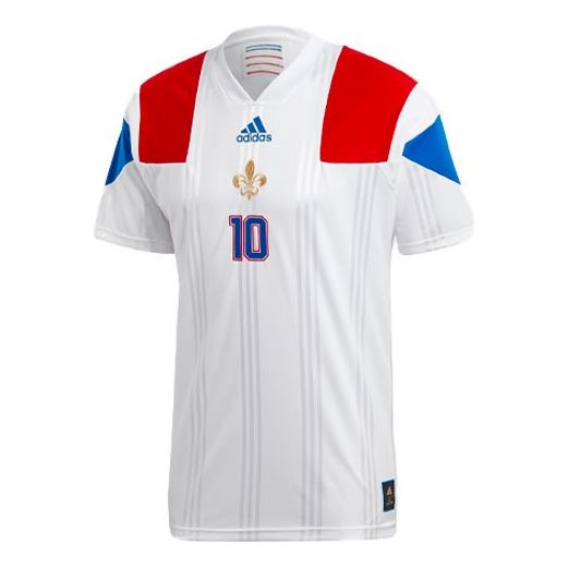 

Футболка adidas Par Jsy Soccer/Football Training Casual Sports Short Sleeve White, белый