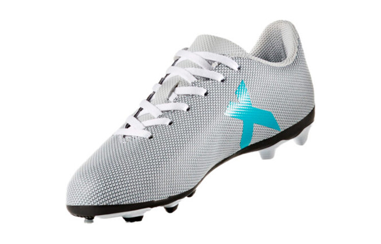 Детские футбольные бутсы Kids Low-top Серые/Синие/Белые Adidas — фото 3