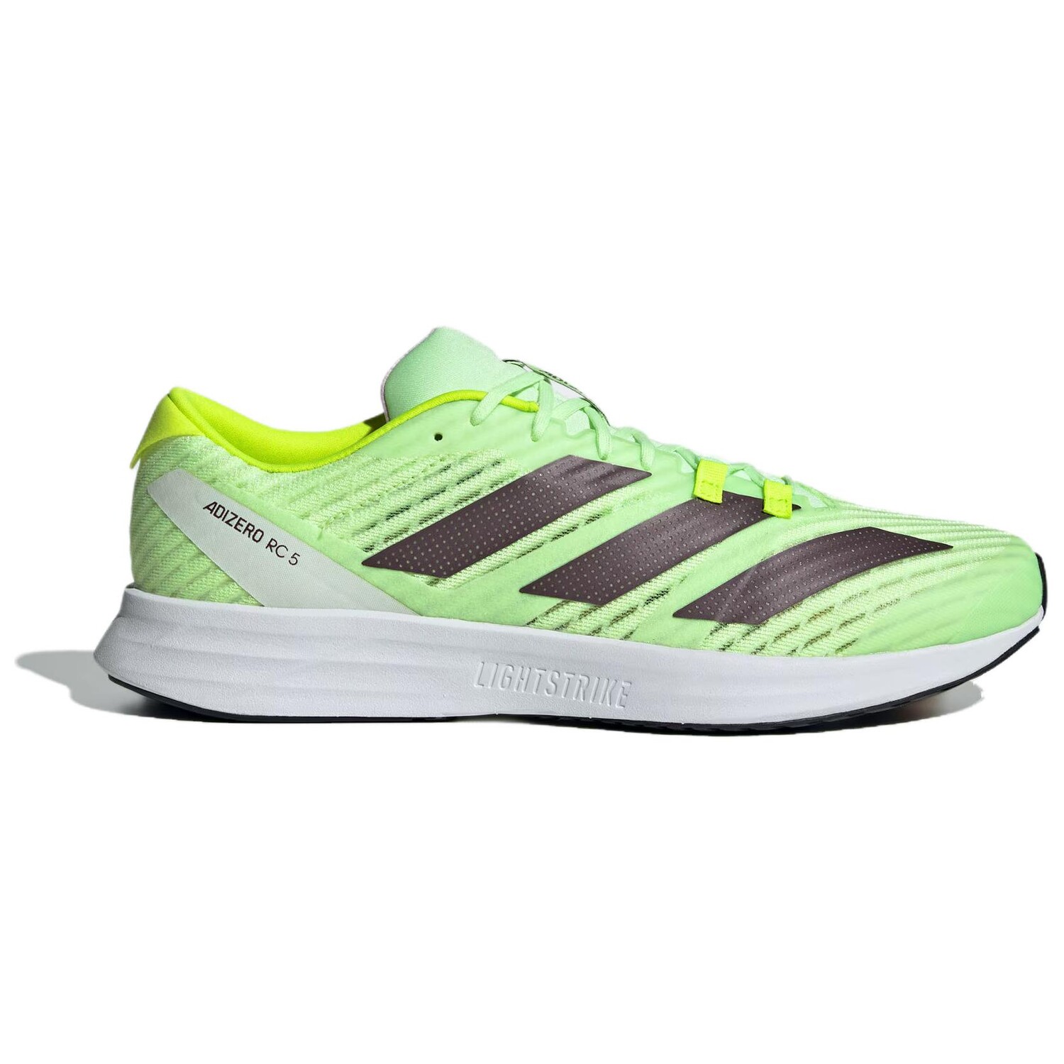 Кроссовки Adizero RC 5 унисекс с низким верхом зеленого/яркого лимонно-желтого цвета Adidas — фото 3