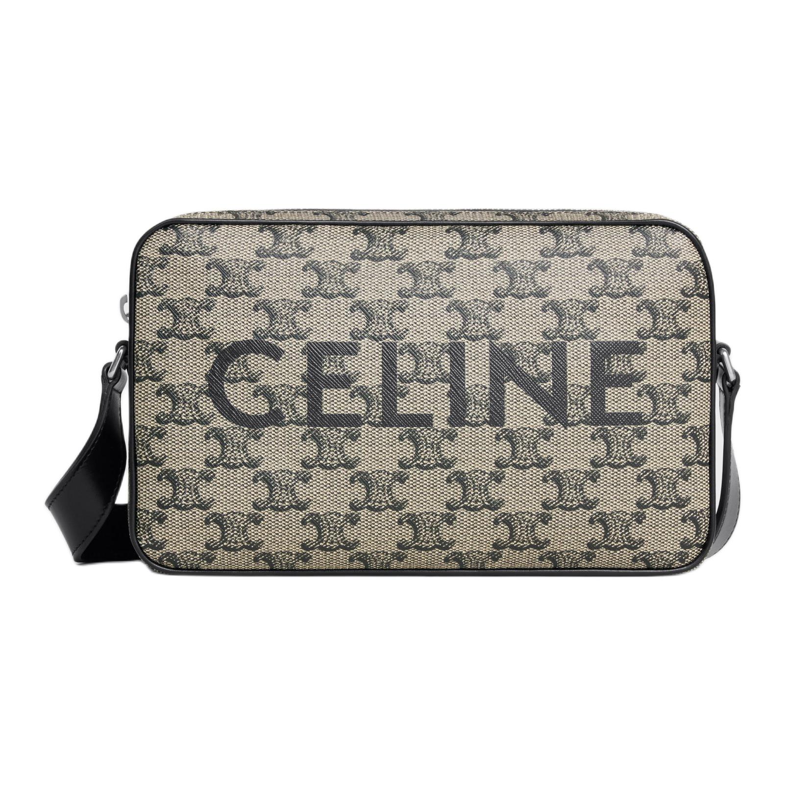 

Celine Сумка через плечо Triomphe из канваса, средняя, мужская, светло-коричневый цвет