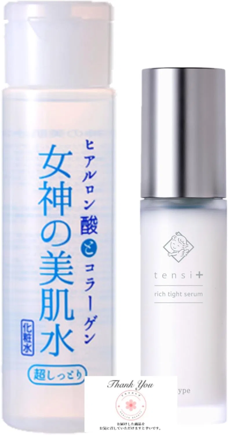 Набор для ухода за лицом Goddess of Beauty Skin Water 180ml и Tensi+ Rich Tight Serum 50ml, увлажняющий — фото 4
