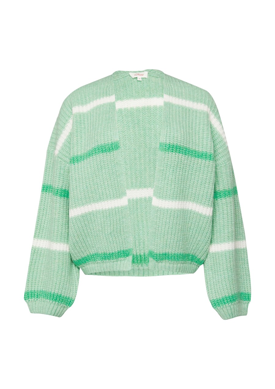 

Вязаный кардиган s.Oliver, цвет Grass green/Light green