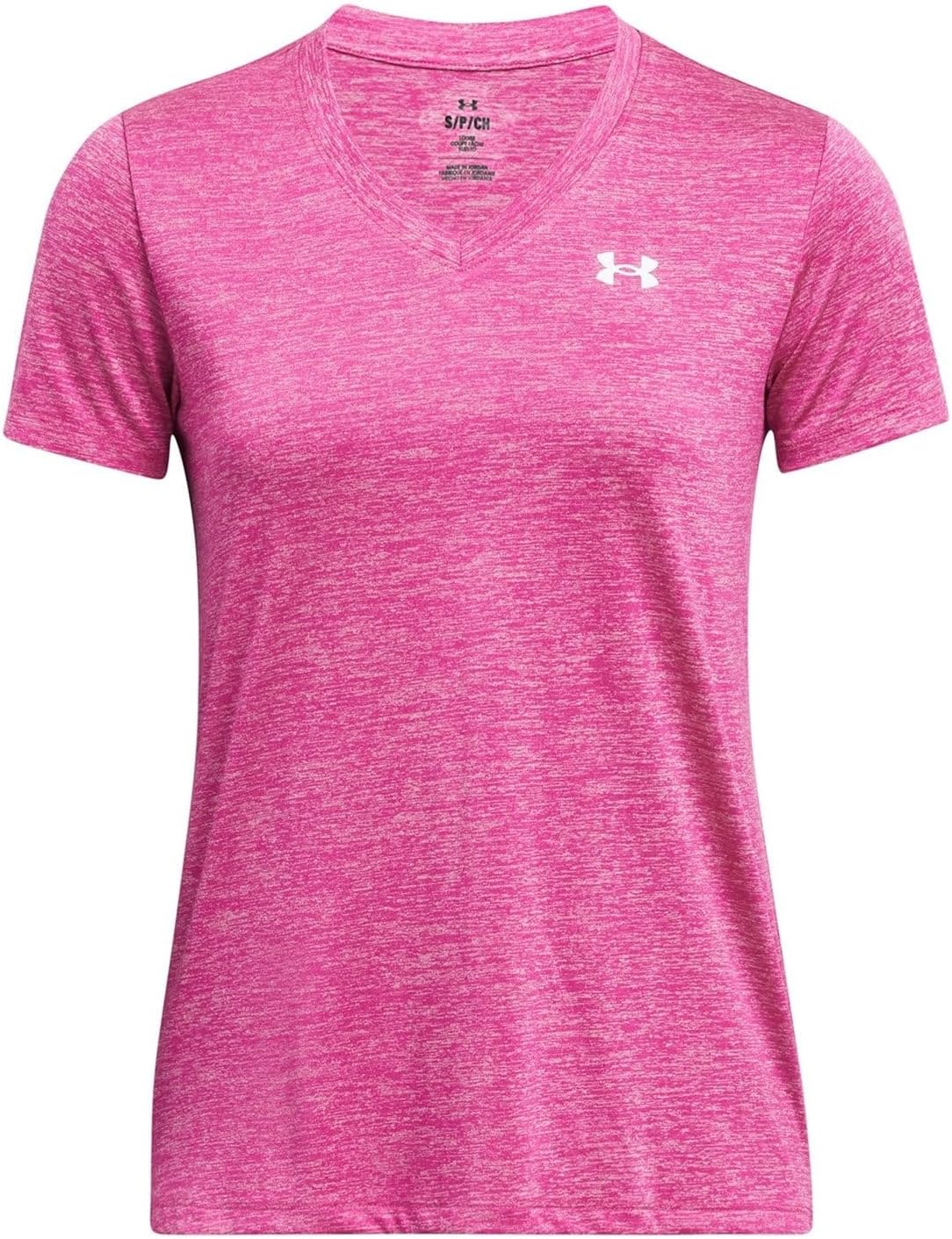 

Under Armour Женская Футболка Tech Twist V-образным Вырезом с Коротким Рукавом, (672) Super Pink/White, Белый, Under Armour Женская Футболка Tech Twist V-образным Вырезом с Коротким Рукавом, (672) Super Pink/White