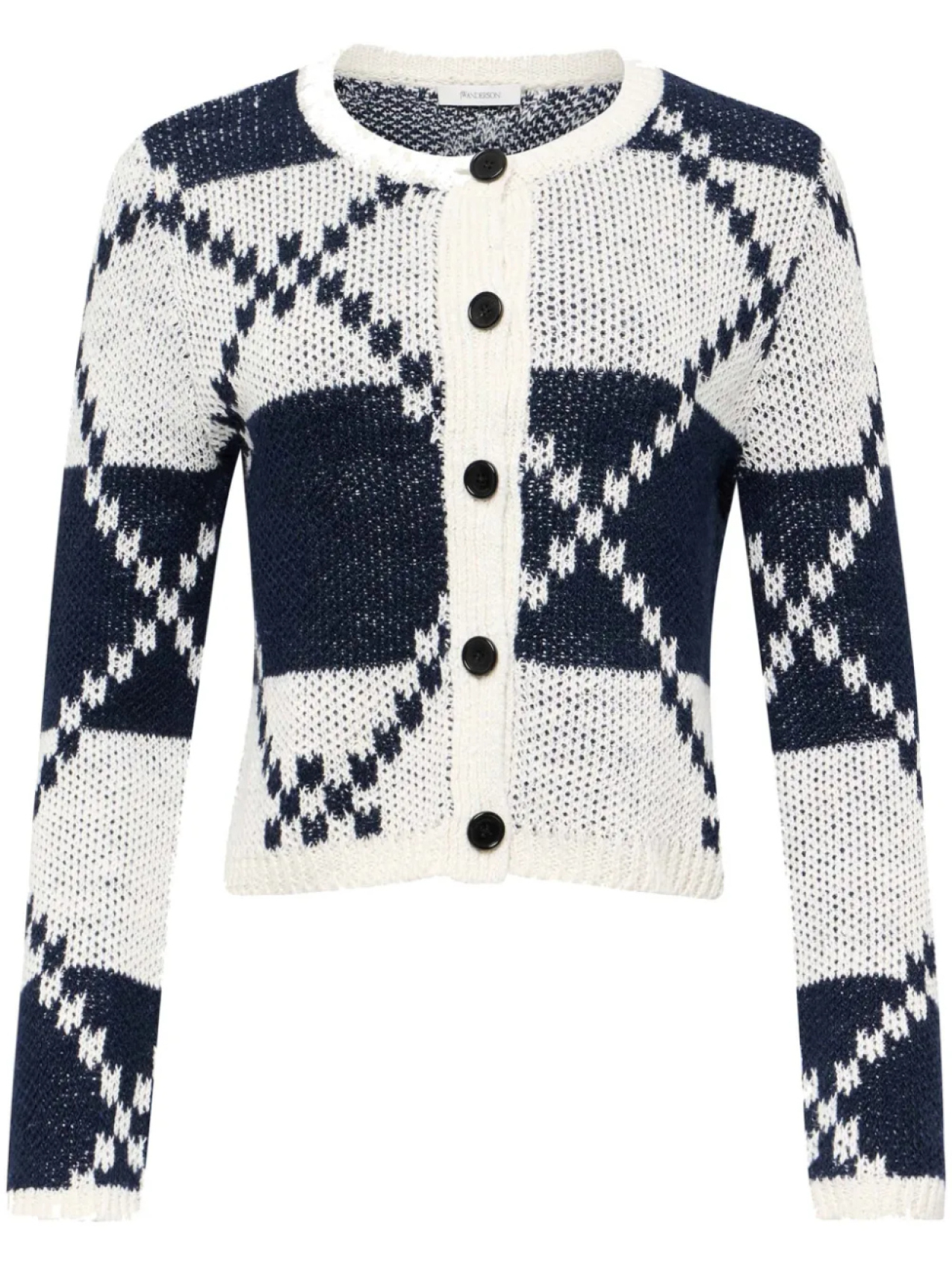 

JW Anderson кардиган с орнаментом, белый