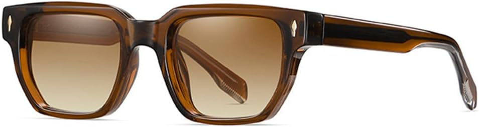 

Солнцезащитные очки UV400 с прозрачными линзами и заклепками, модель «кошачий глаз», подходят для женщин и мужчин, для бега и занятий спортом на открытом воздухе UYPTK, Brown Tea Gradient