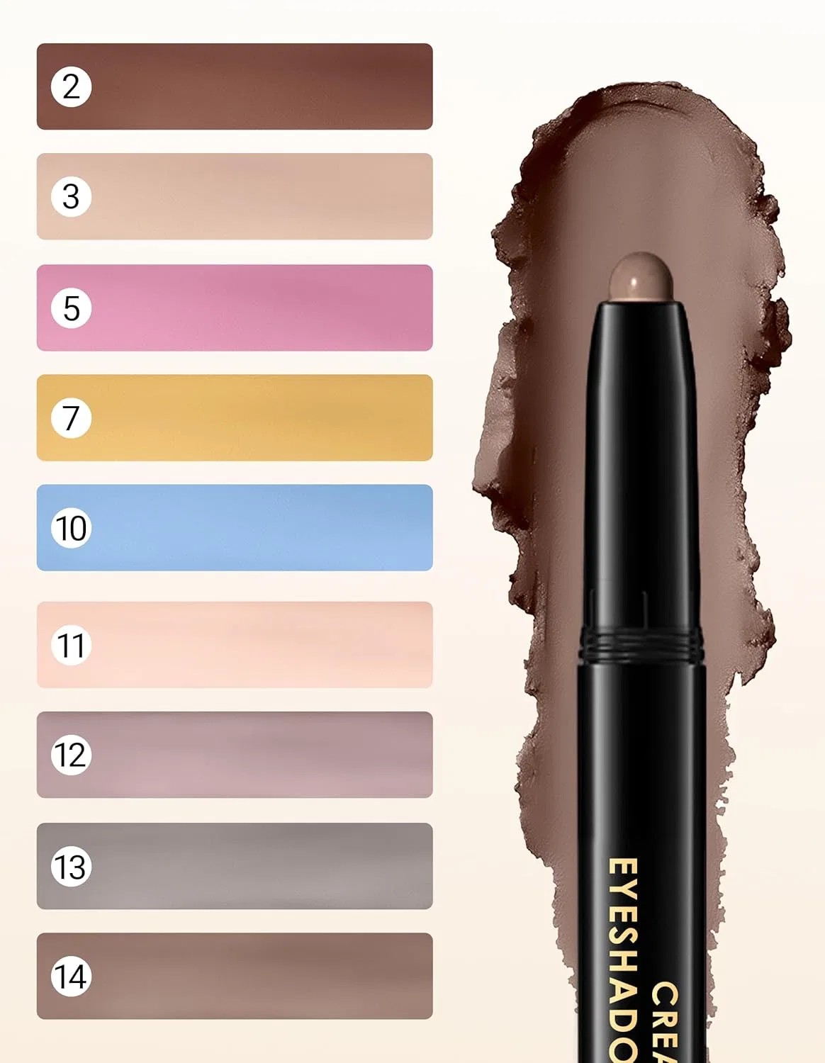 Матовый карандаш для век Erinde Nude Beige Erinde, #11 — фото 3