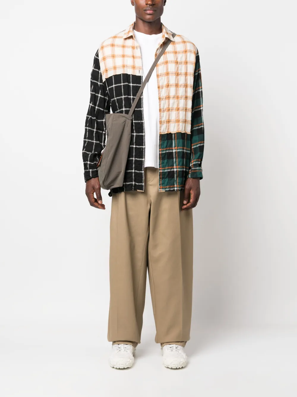 Брюки в клетку из коллаборации с Pendleton MAISON MARGIELA, коричневый — фото 2