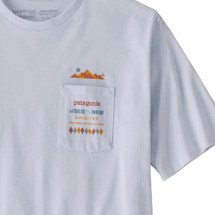 Футболка Patagonia Responsibili Tee Spirited Seasons белая — фото 3