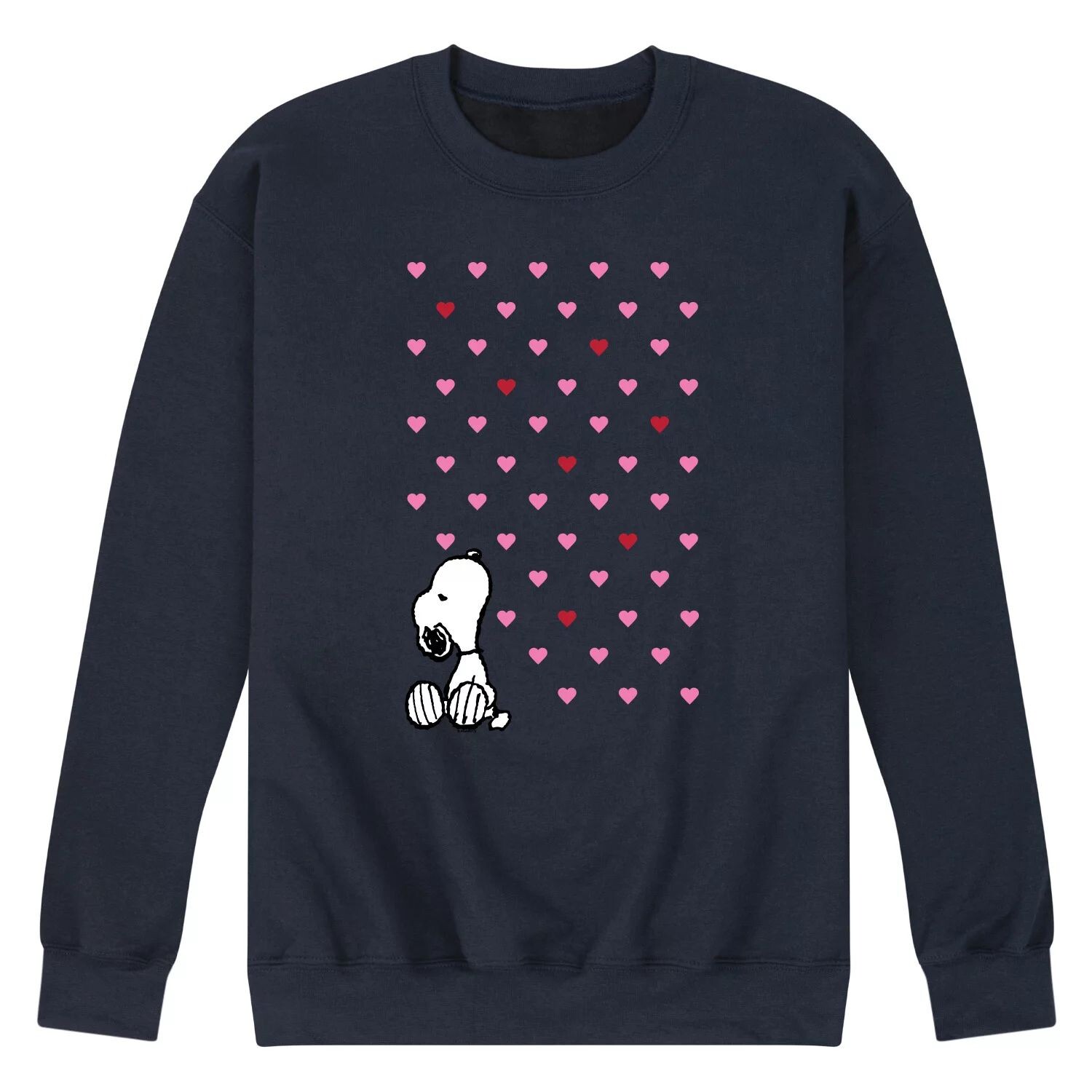 

Мужской свитшот с рисунком Peanuts Snoopy Hearts Licensed Character