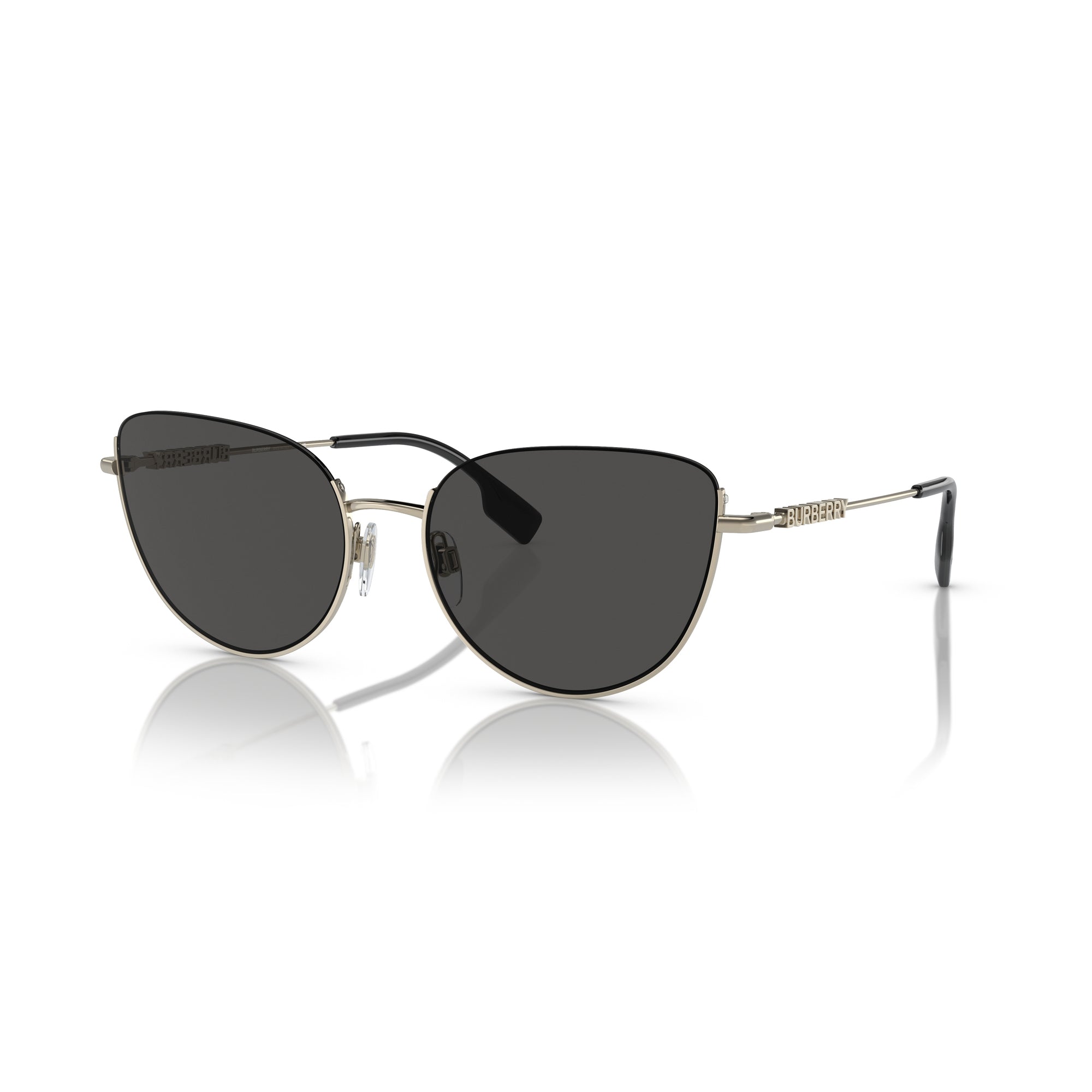 

Burberry BE 3144 110987 58 мм женские солнцезащитные очки кошачий глаз, золотой