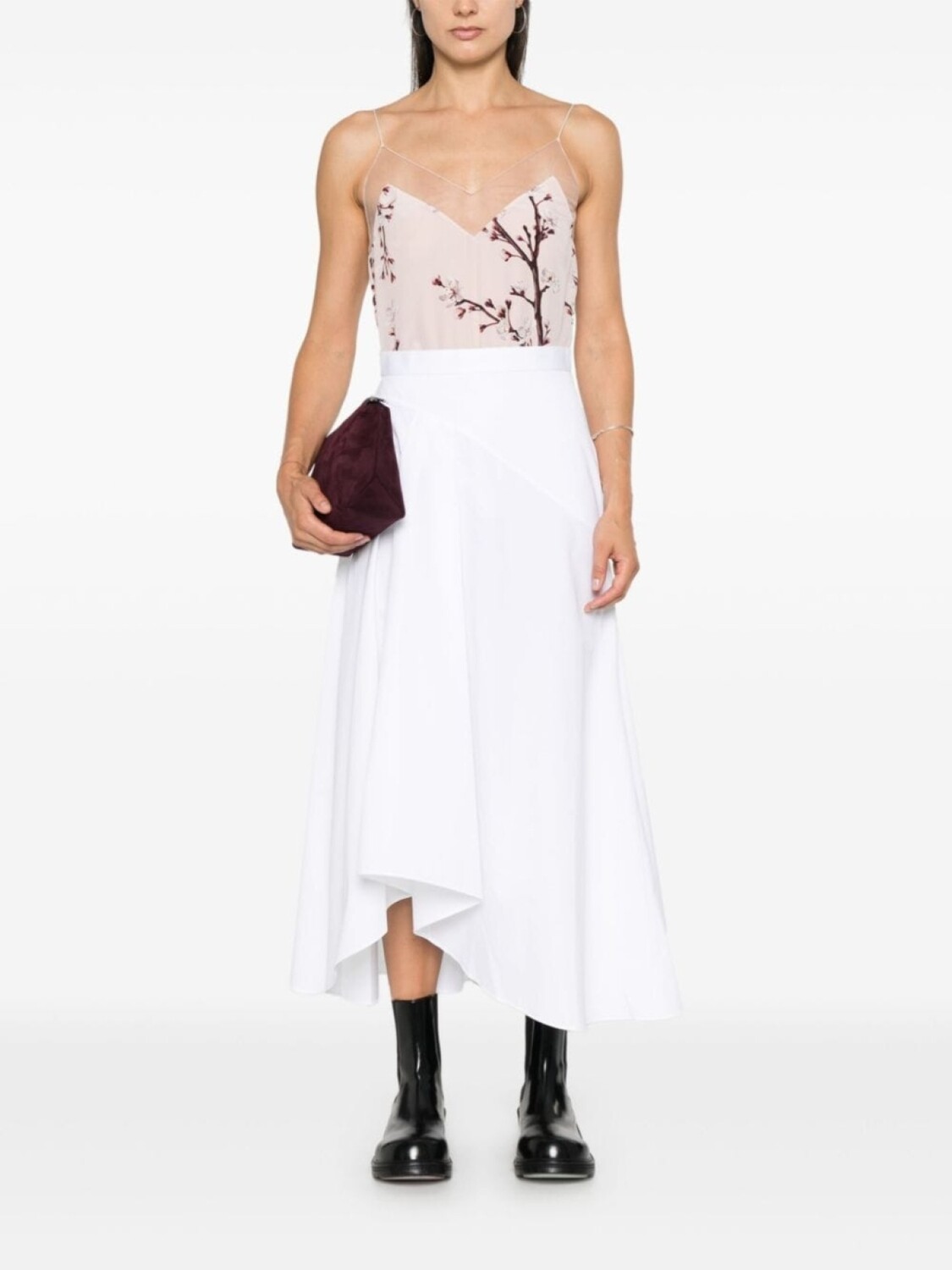 

Alexander McQueen топ Blossom без рукавов, розовый