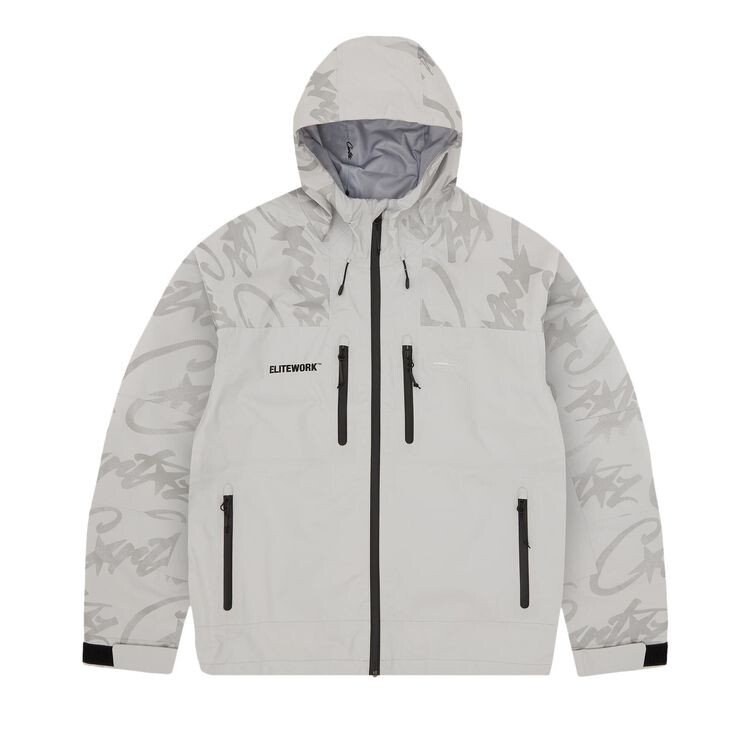 

Куртка Corteiz CRTZ Platinum Elitework Waterproof Shell Jacket Grey, серый