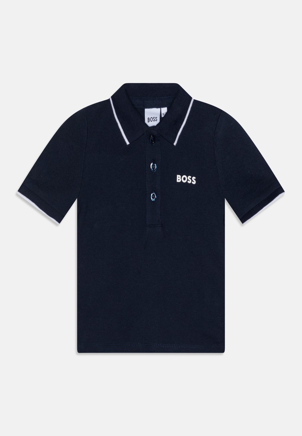 

Рубашка поло SHORT SLEEVE BOSS Kidswear, темно-синий