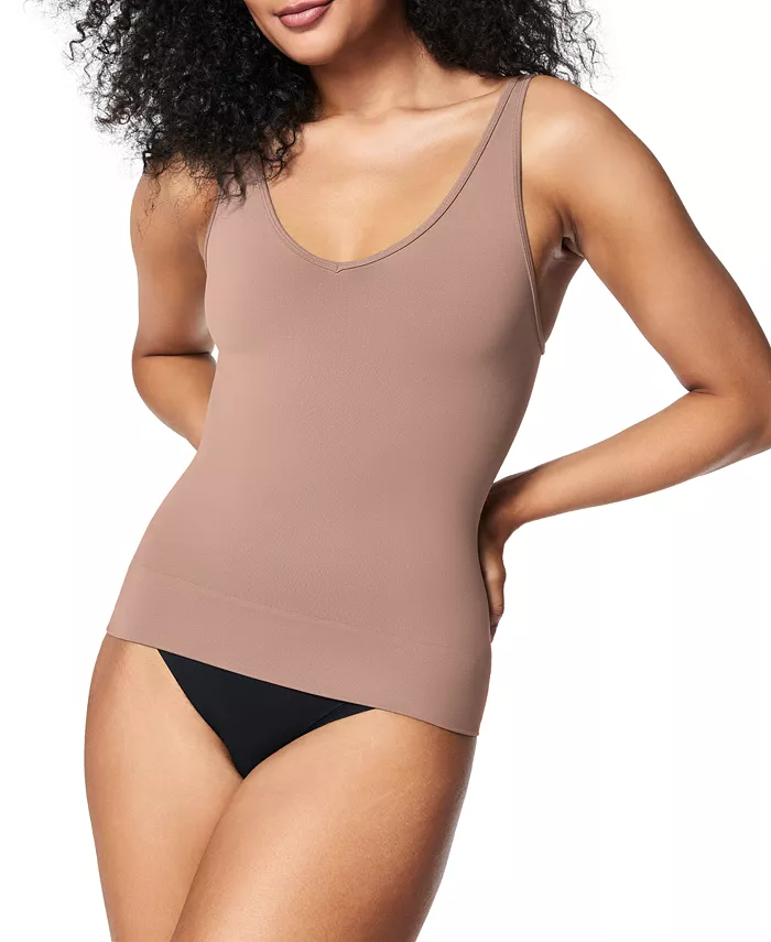 

Женский повседневный бесшовный утягивающий топ SPANX, коричневый