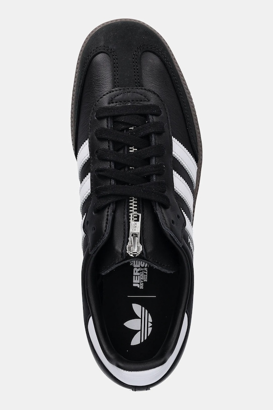 Кожаные кроссовки SAMBA OG x Jeremy Scott Adidas Originals, черный — фото 4