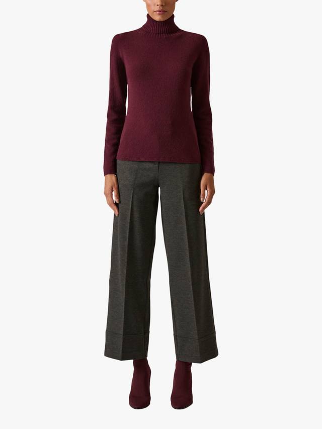 

Мягкий вязаный джемпер с воротником-поло James Lakeland, Wine