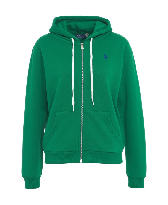 

Толстовка с молнией и карманом кенгуру. Polo Ralph Lauren, зеленый