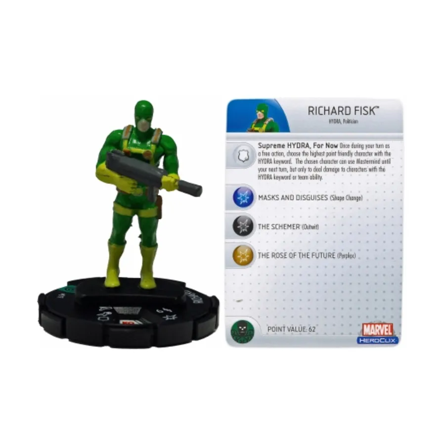 

Ричард Фиск, Marvel HeroClix - Captain America - Singles