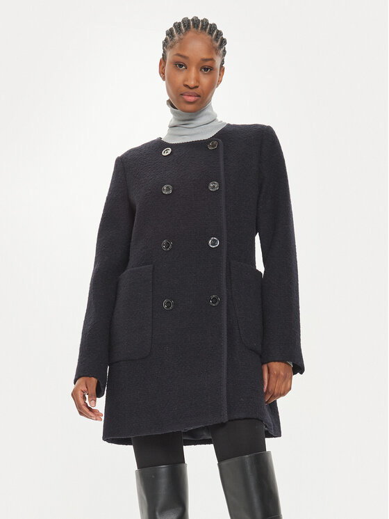 

Приталенное шерстяное пальто 77B6754M12 Michael Michael Kors, черный
