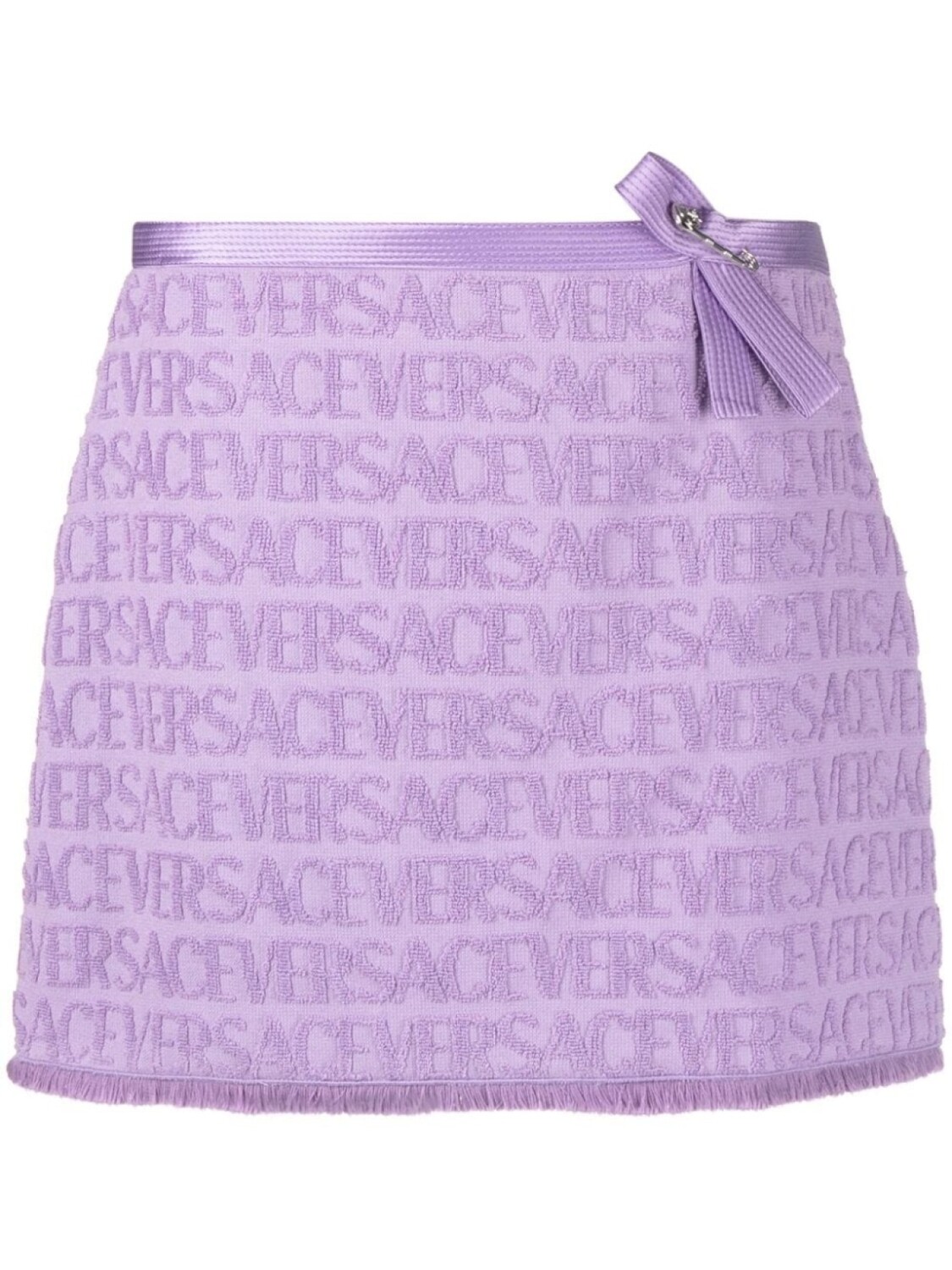 

Versace мини-юбка с логотипом из коллаборации с Dua Lipa, фиолетовый