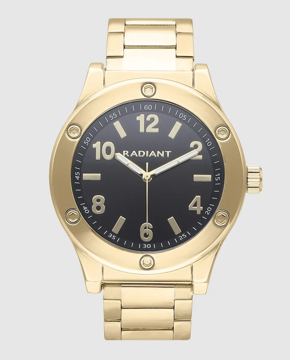 

Мужские часы Marcello RA667204 из стали и золотого ремешка Radiant