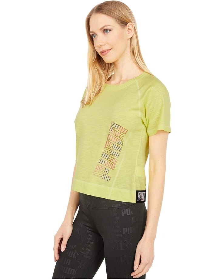 

Футболка PUMA Logo Elastic Tee, цвет Sunny Lime