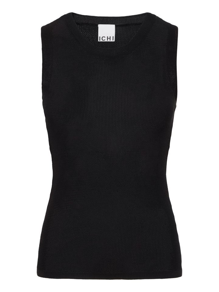 

ICHI Вязаный свитер IHDELANY стандартного кроя, черный