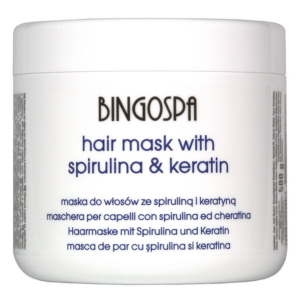 

Маска для волос со спирулиной и кератином, 500 г Bingospa