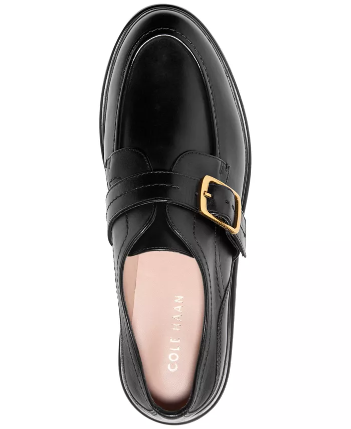 Женские лоферы Carlitta Monk Oxford Strap Lug Cole Haan, черный — фото 4