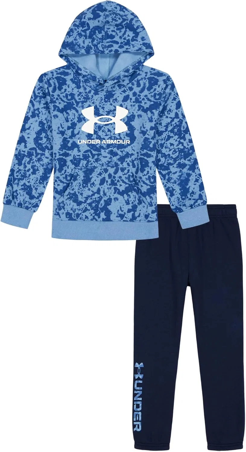 Детский спортивный костюм Under Armour, толстовка и штаны, Horizon Blue Geode