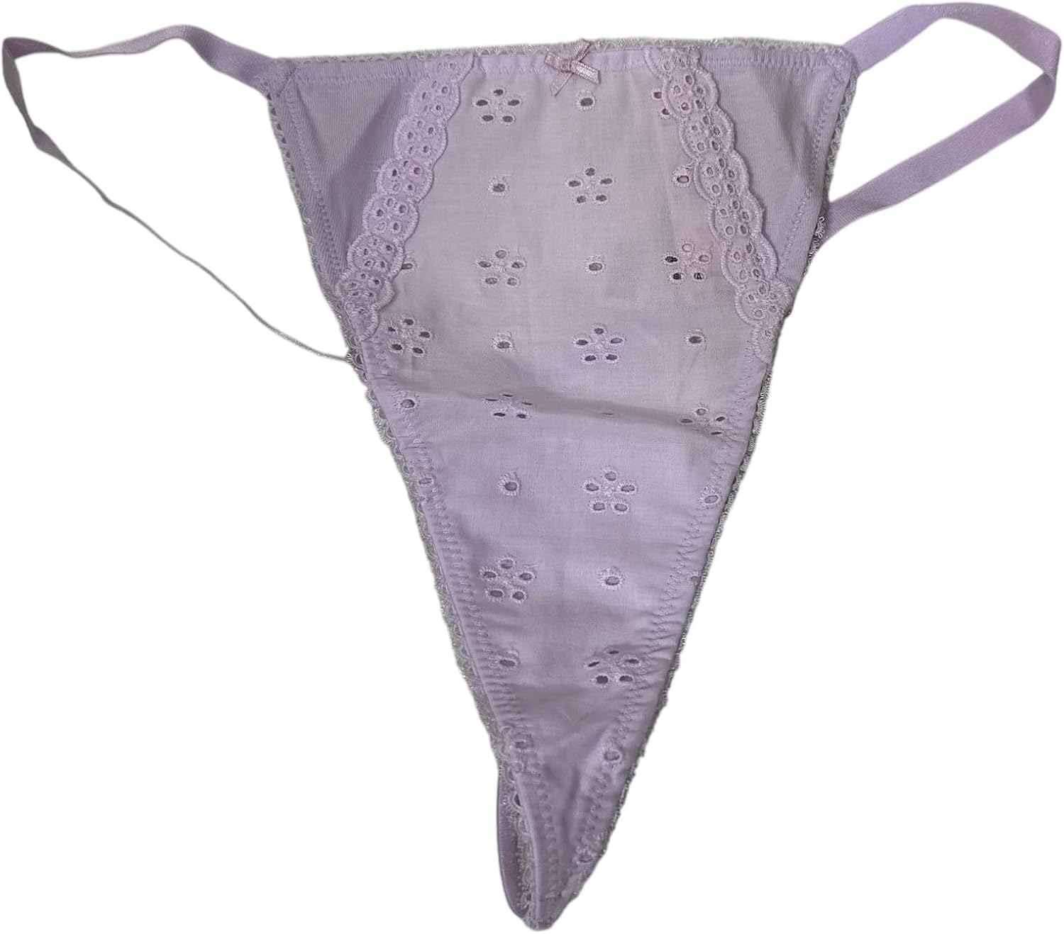 

Victoria's Stretch Cotton Eyelet V-String Трусики, цвет Purple New Victoria's Secret