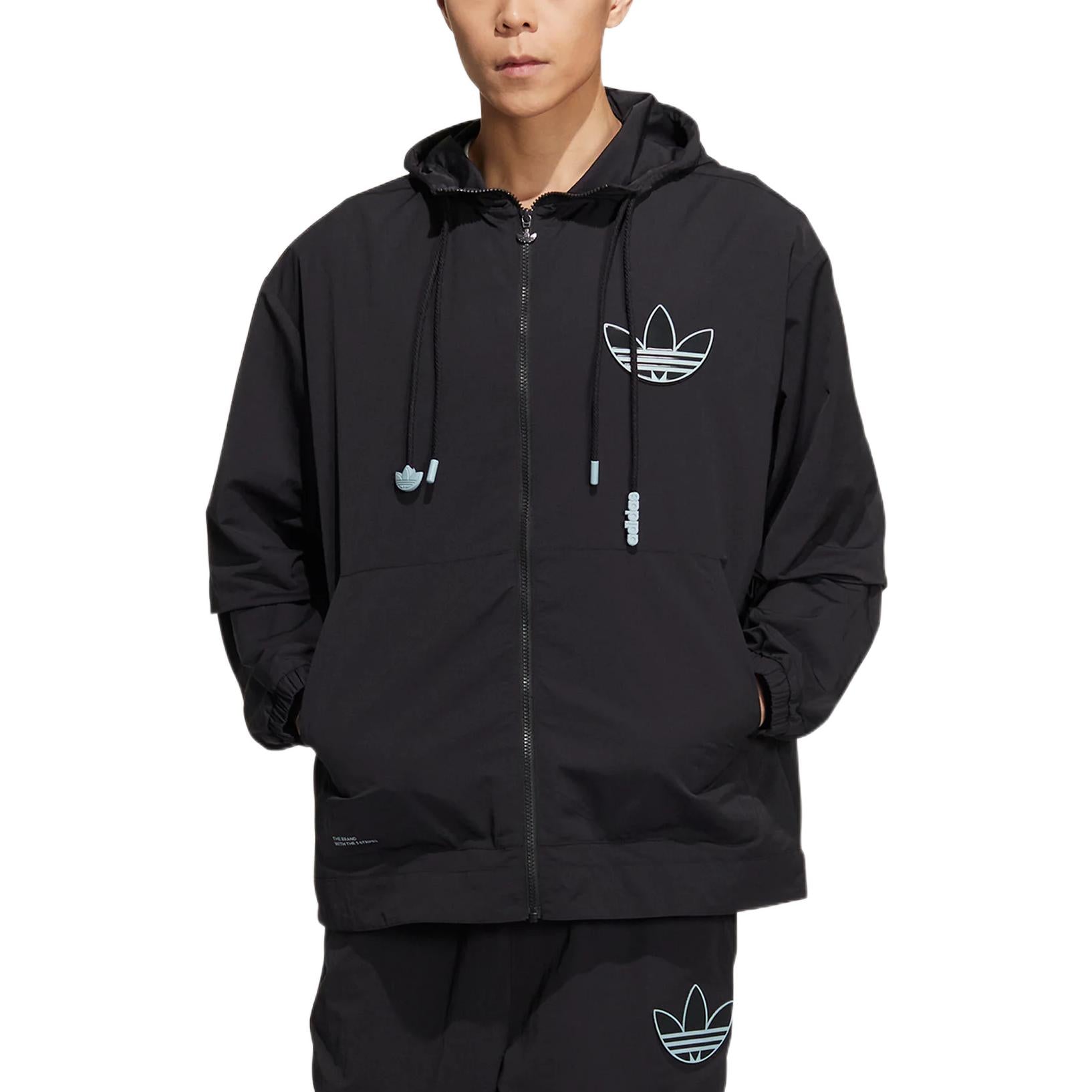 Куртка adidas originals FW22 Adicolor Wb Logo HS2018, черный — фото 2