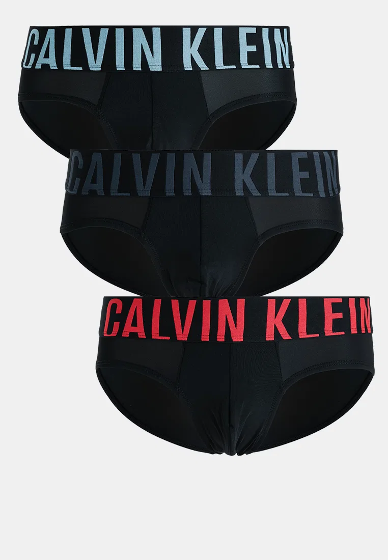 Трусы-хипсы, 3 шт Calvin Klein, мультиколор