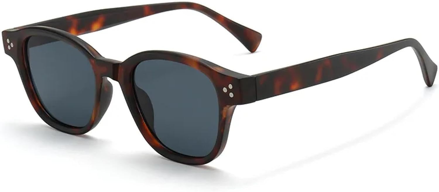 

Солнцезащитные очки с защитой от УФ-излучения UV400 | Прозрачные линзы, заклепки, стиль панк | Для женщин и мужчин, для занятий спортом на открытом воздухе и вождения DSVIGF, Leopard