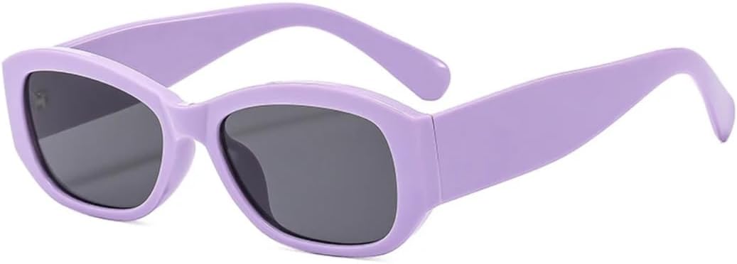 

Классические квадратные женские солнцезащитные очки, модные, роскошные, для мужчин, для активного отдыха, путешествий, вождения, защита от УФ-излучения UV400 TVTBBVV, Purple Gray