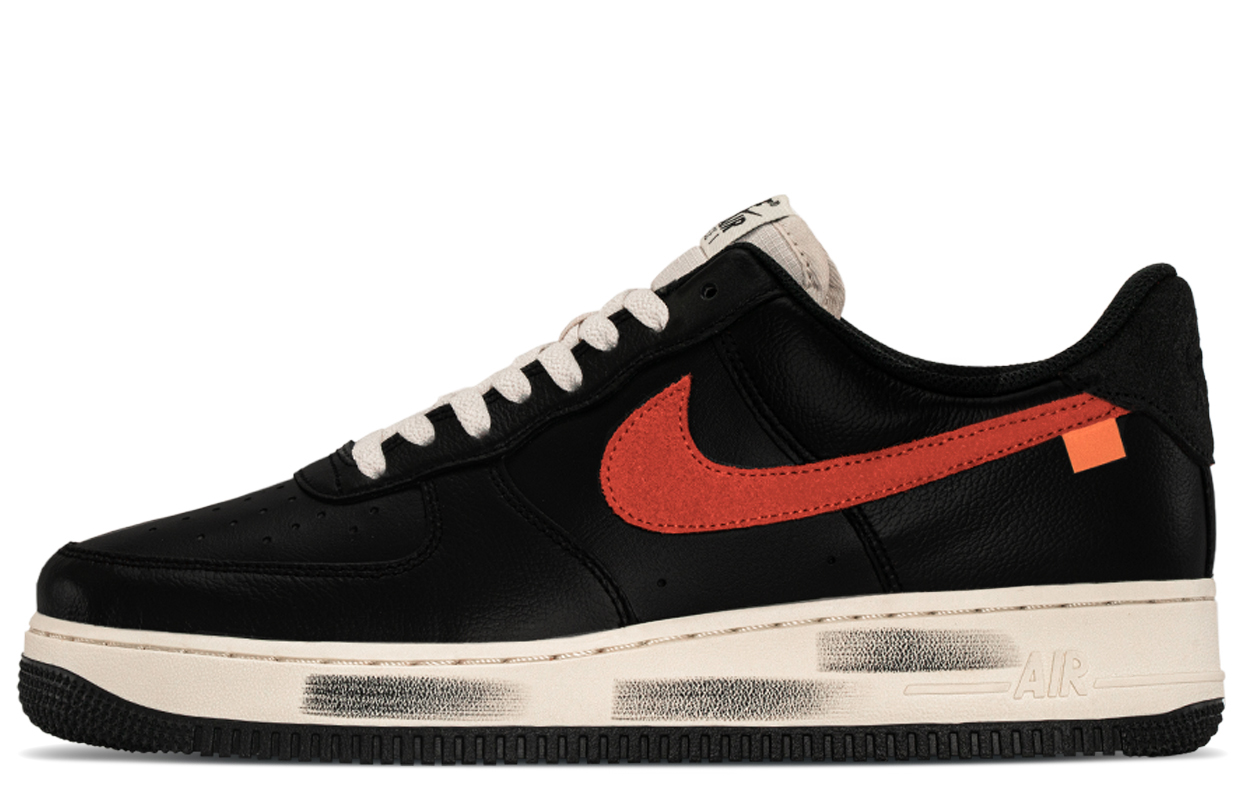 

Nike Кроссовки Air Force 1 для скейтбординга, износостойкие, низкие, мужские, черно-белые