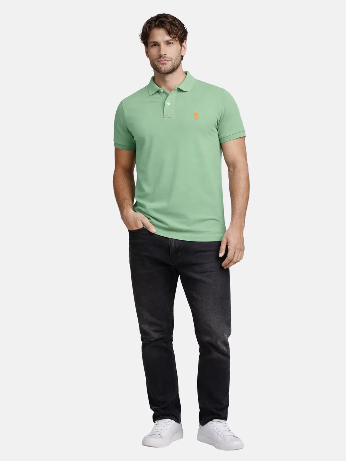Рубашка U.S. Polo Assn., Light Green — фото 4