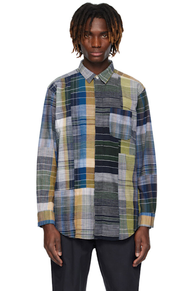 

Разноцветная рубашка с коротким воротником Engineered Garments