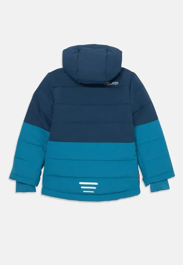 Детская зимняя куртка для сноуборда Trollkids, Dark Marine/Mystic Blue/Arctic Blue — фото 2