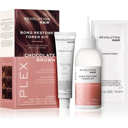 Набор для восстановления волос Revolution Haircare Plex Bond — шоколадно-коричневый Revolution Beauty