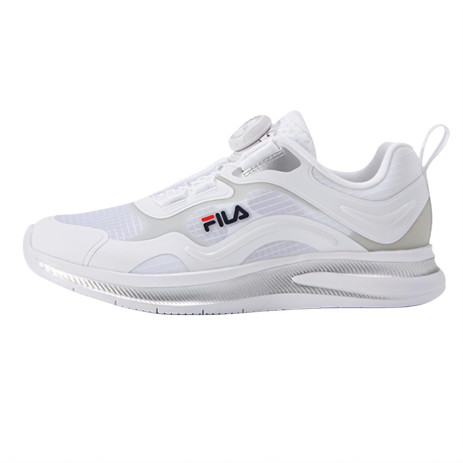 

FILA KIDS Скользящая амортизирующая и дышащая низкая детская тренировочная обувь FILA White/Silver Kids'