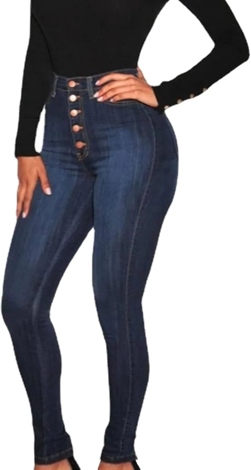 

Maiyifu-GJ женские джинсы с высокой посадкой, облегающие, с эффектом подтяжки