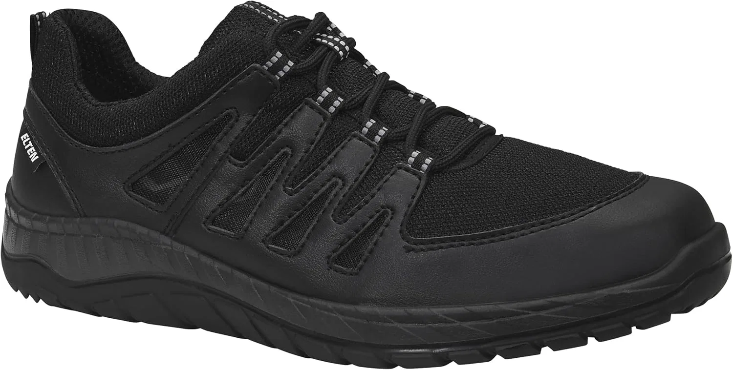 Рабочие ботинки ELTEN Maddox Air Mesh Black Low ESD O1, женские и мужские, текстильные, легкие, спортивные