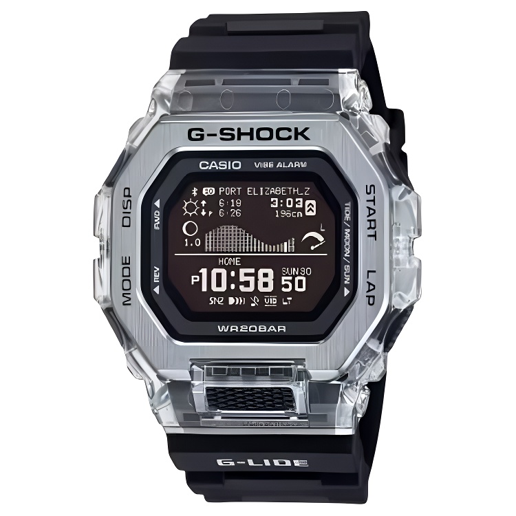 

CASIO Часы GBX 100 Collection Quartz Movement Resin Strap Watch Unisex Black Dial, Black Dial