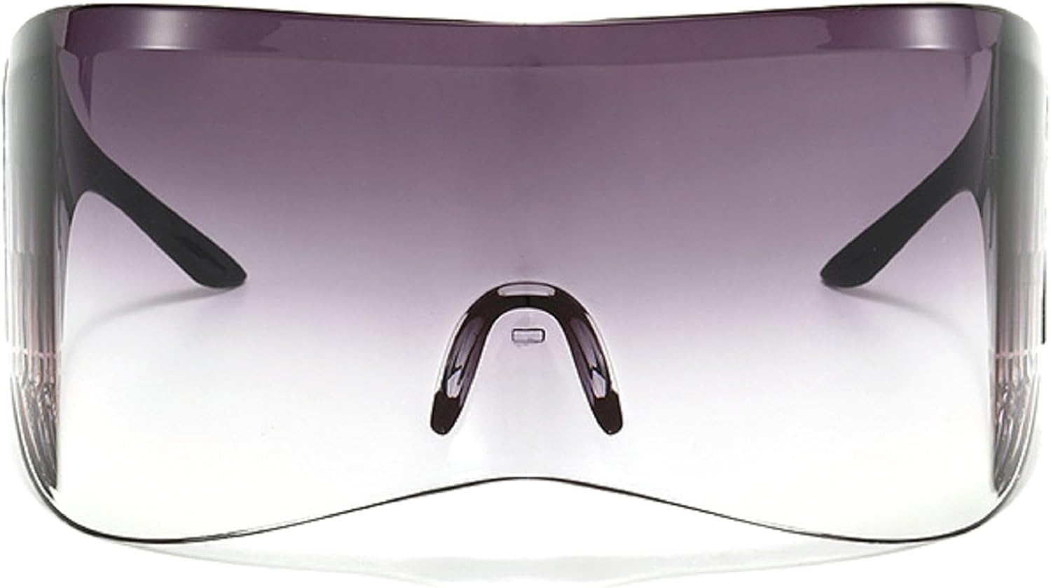 

Модные цельные солнцезащитные очки для женщин и мужчин, большие, с плоской верхней частью, стильные солнцезащитные очки-щитки с защитой от УФ-излучения, в стиле концертных очков 2000-х mincl, Gray